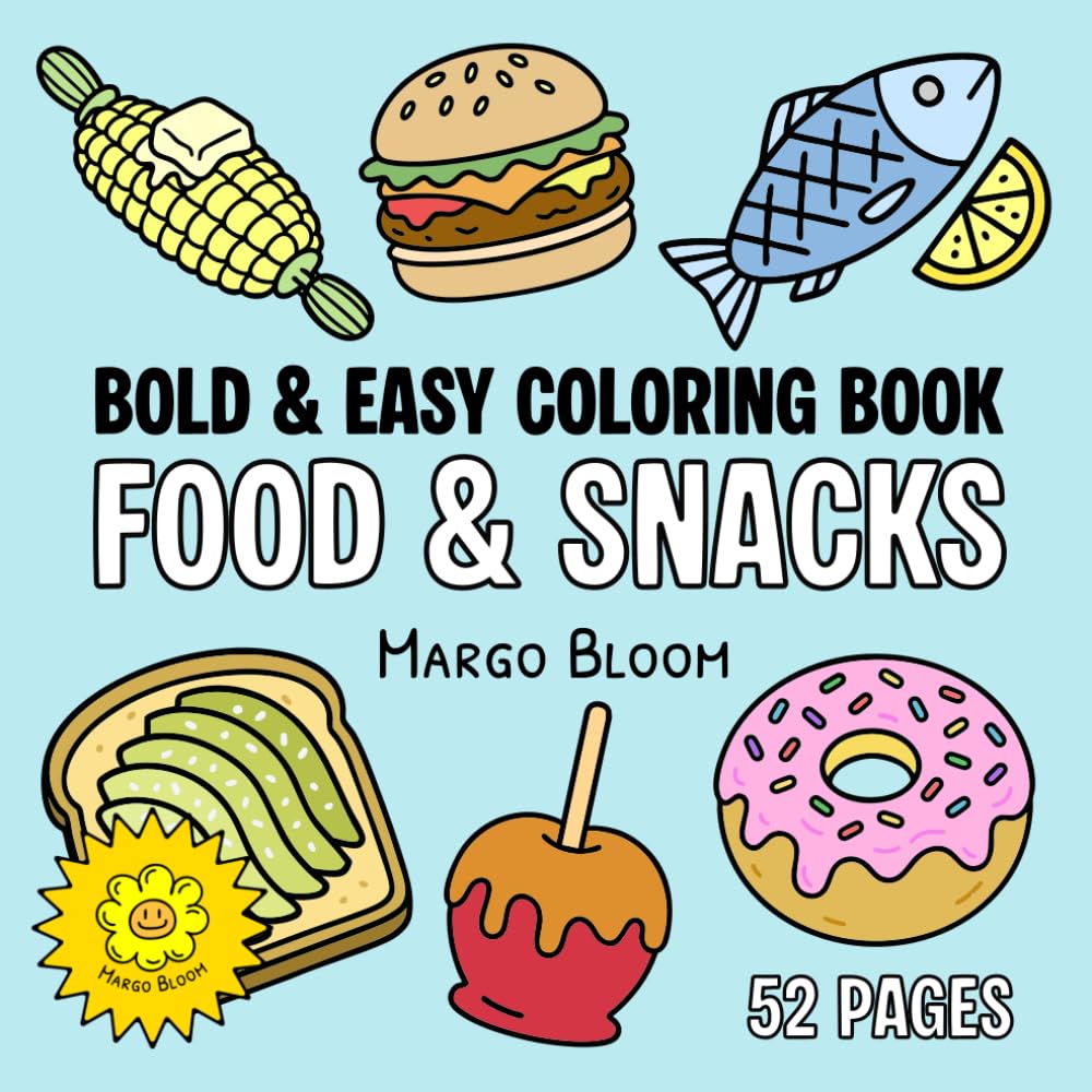 Food & Snacks Coloring Book cover